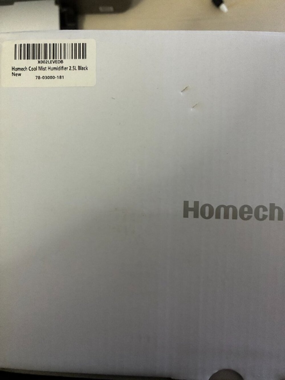 Homech Ultrasonic Cool Mist Humidifier New in Box - Picture 3 of 3